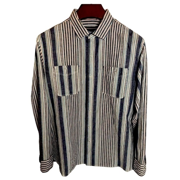 TOMMY‎ Bahama Men’s Large Cotton/Linen Blend Button Up Shirt Excellent Condition - Picture 1 of 5